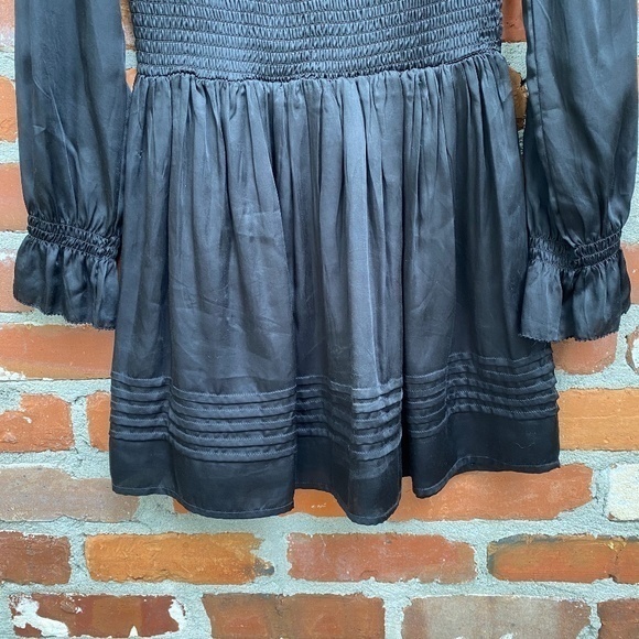 Cleobella‎ Black Long Sleeve Mini Dress Size XS - Picture 5 of 10